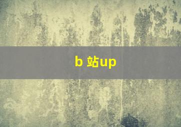 b 站up